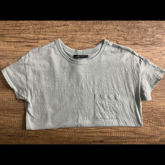 Abercrombie Blue T-Shirt with Pocket - Picture 2 of 4